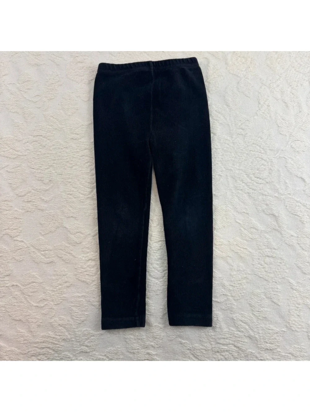 Y2k Plush Gymboree Size 4 Black Velour Leggings Four Dot Tag 2000